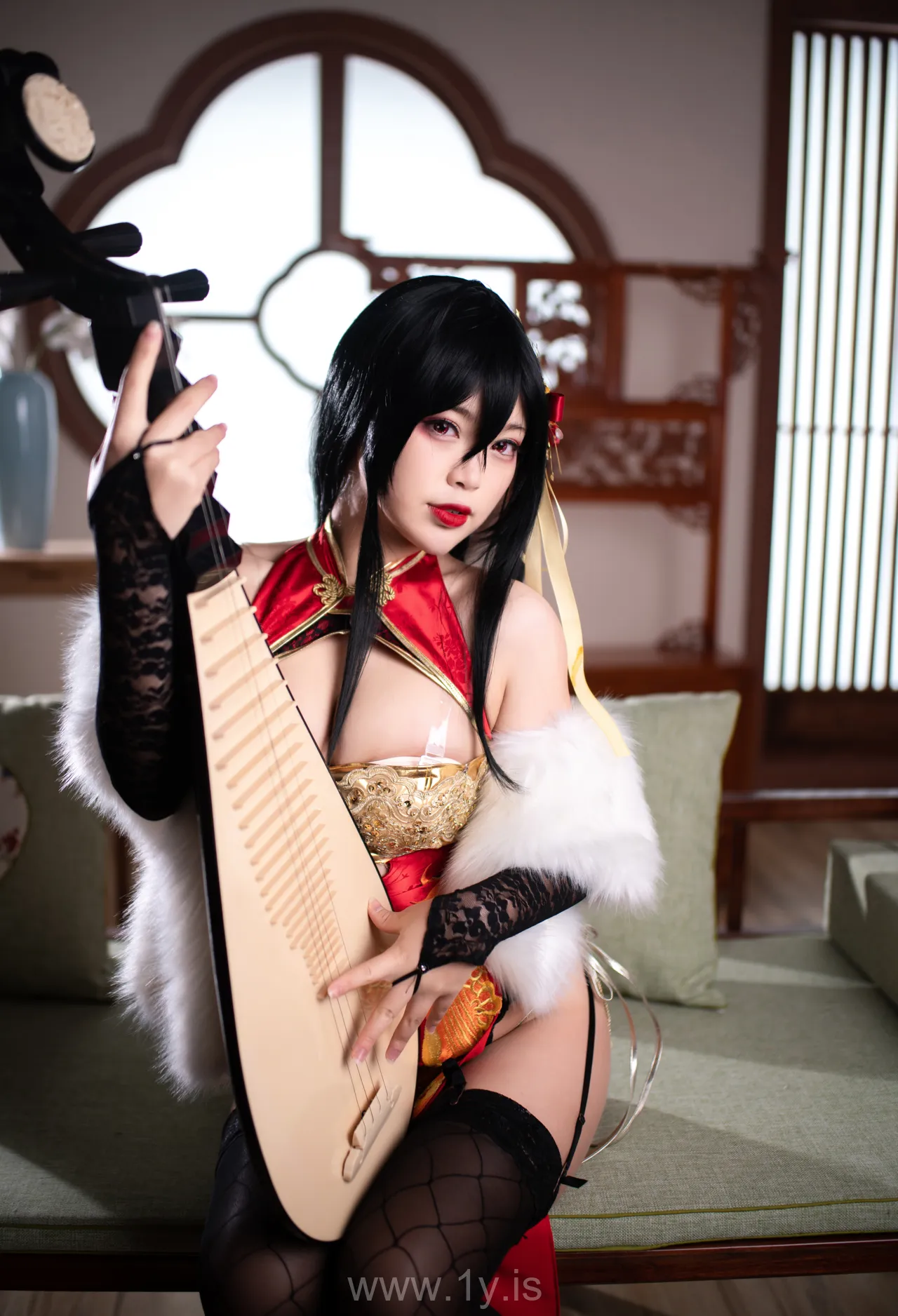 Coser@白烨 NO.013 Fancy Asian Cutie 大凤旗袍新年限定